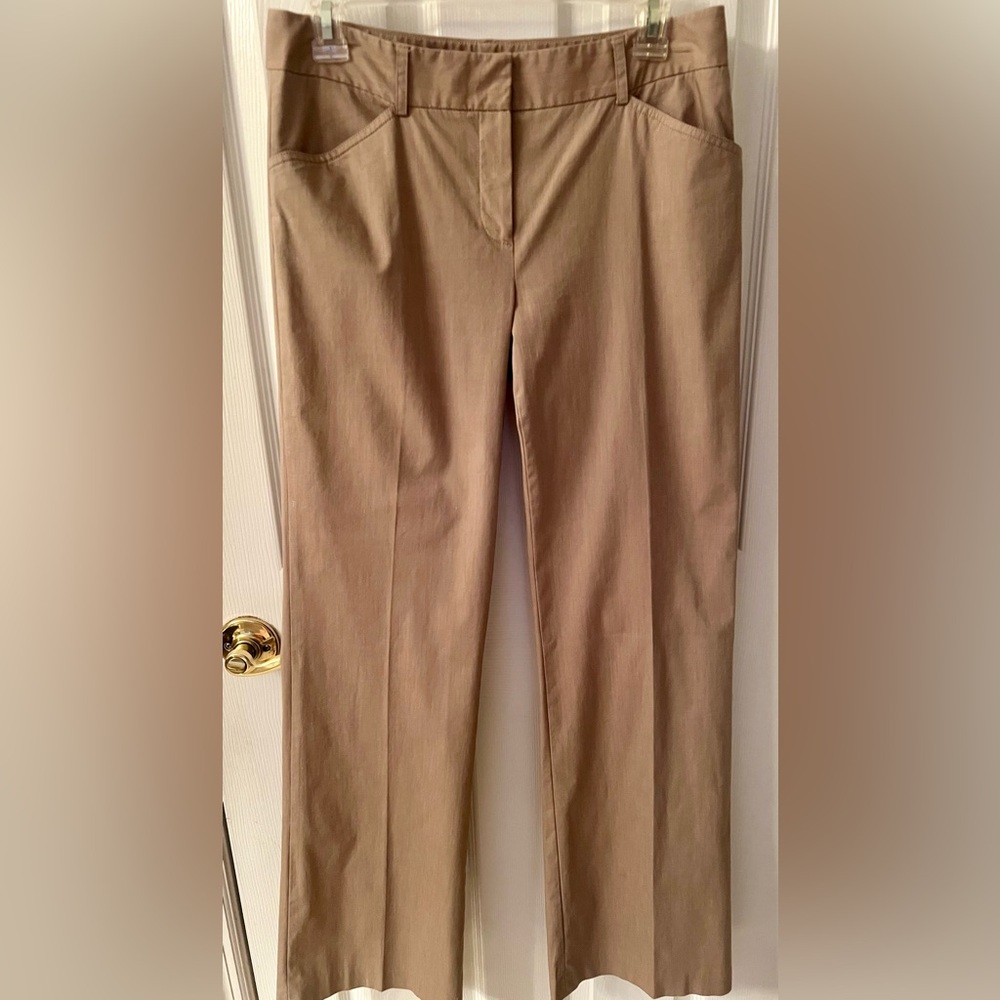 Tahari Women’s Sz 6 Tan Lightweight Pants Slacks Career Classic